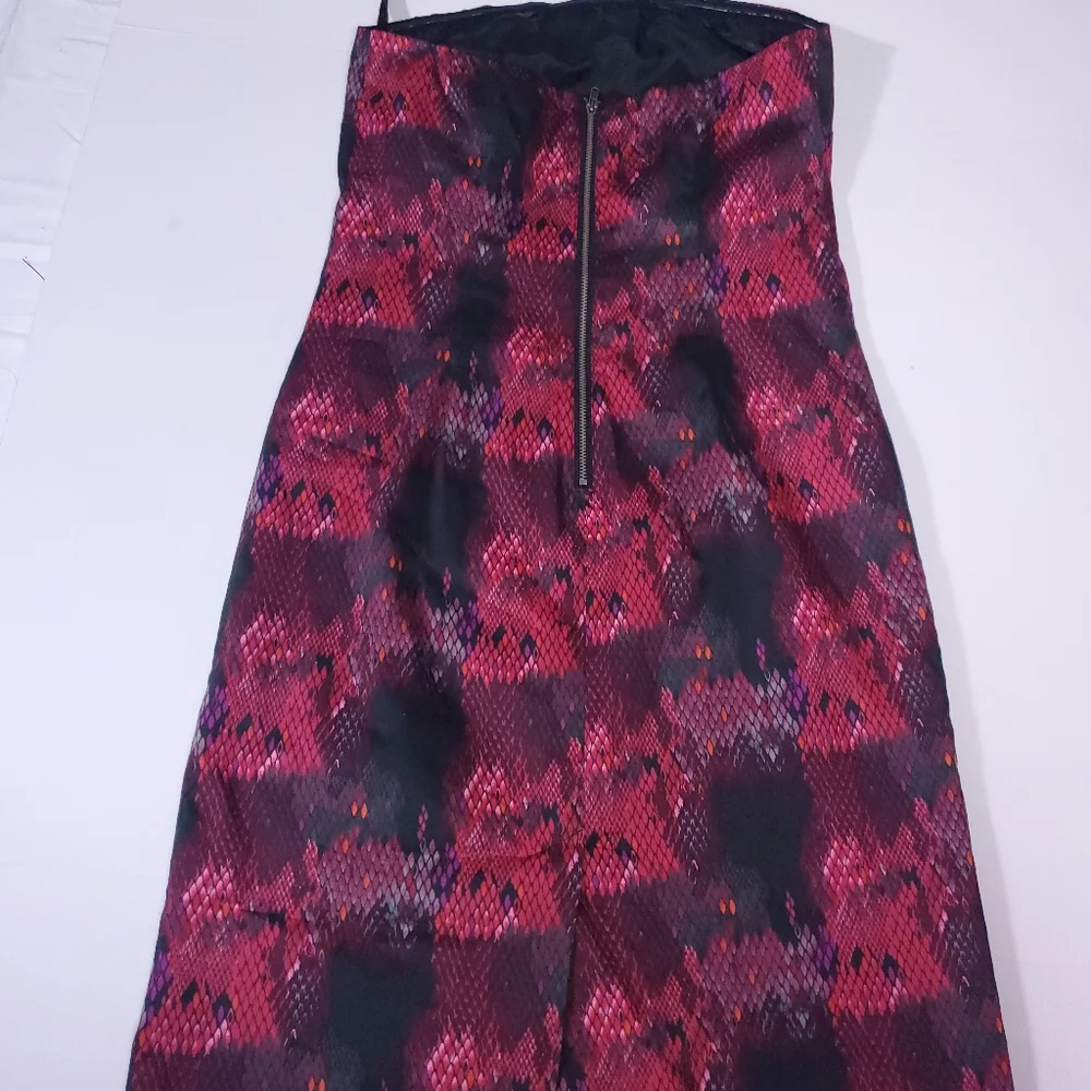 The Limited Python Print Strapless Mini - Picture 3 of 15